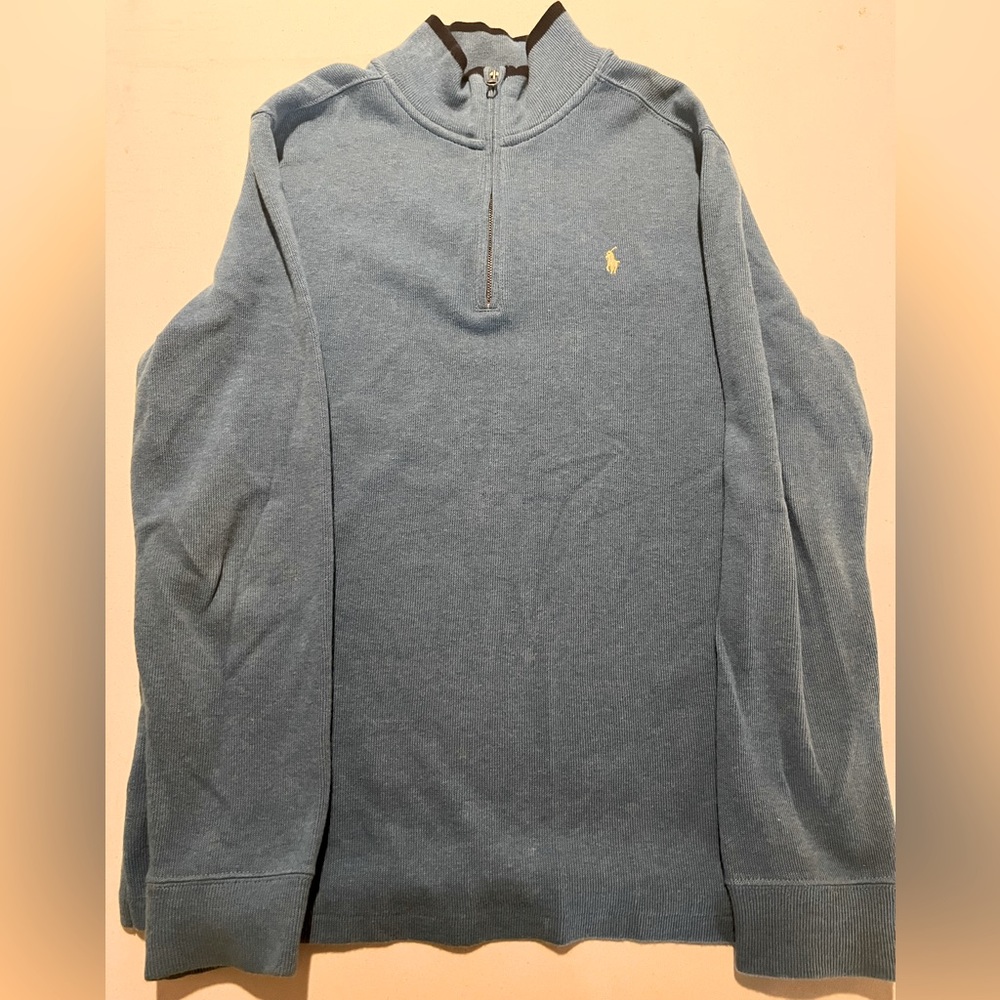 Men’s Polo Ralph Lauren Quarter Zip Sweater Size XL (18-20)